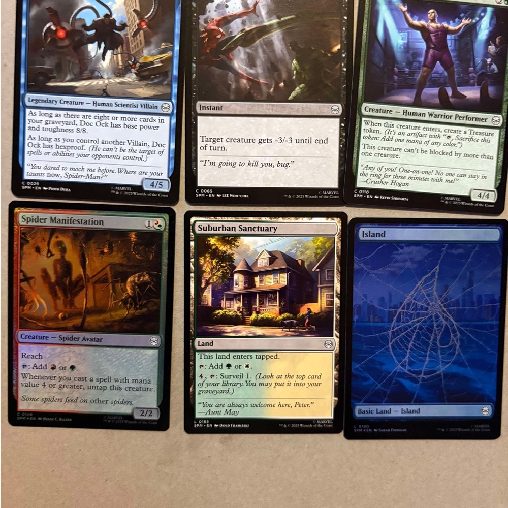 Blue and Black Fantasy Card Game Set